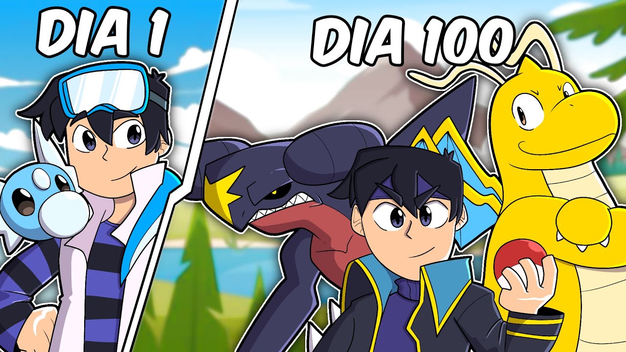 SOBREVIVI 100 DIAS COM POKÉMONS DRAGÕES MINECRAFT PIXELMON O FILME