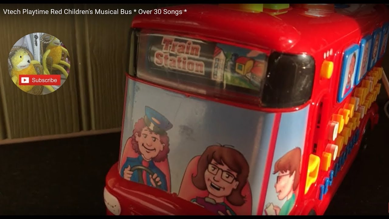 Vtech Playtime Red Children's Musical Bus * Over 30 Songs *