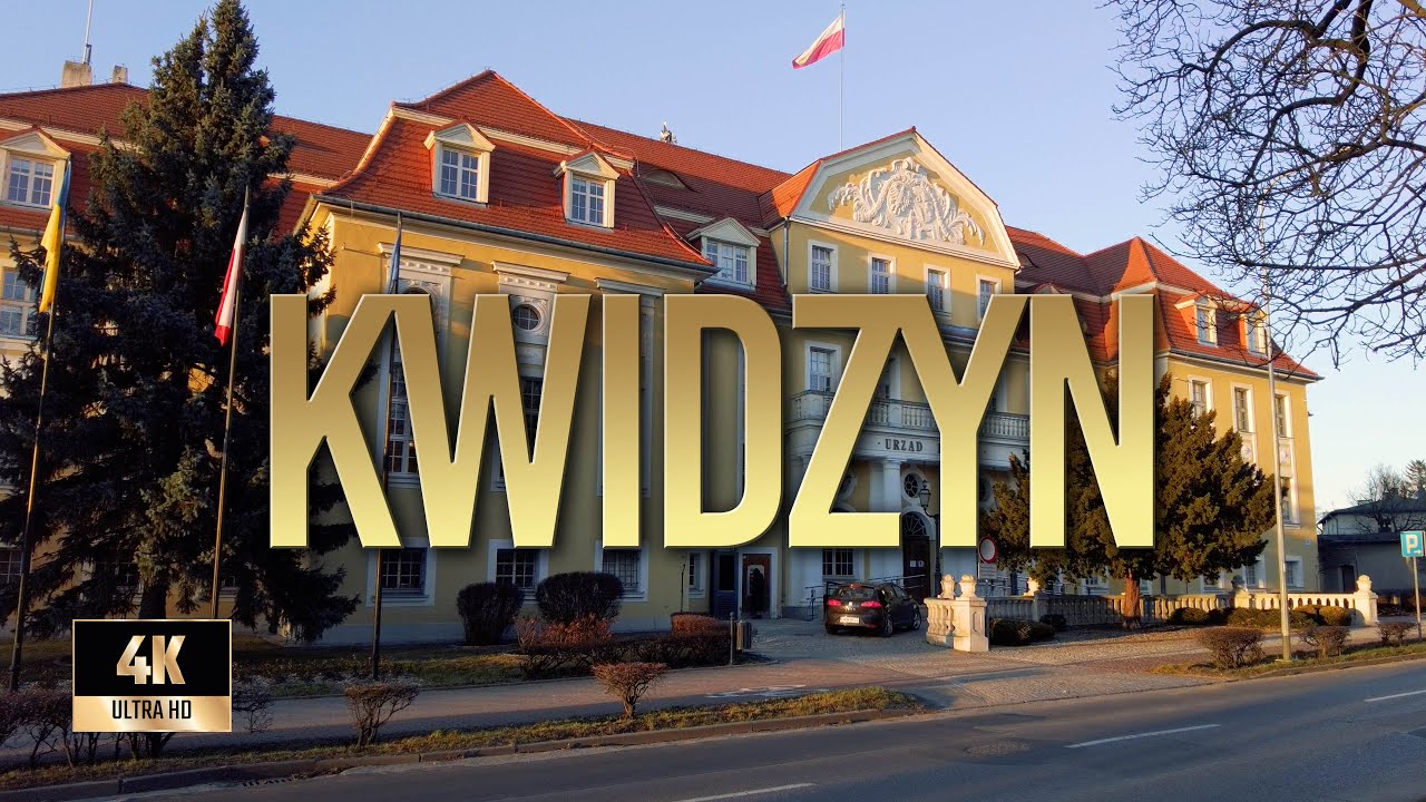 Kwidzyn | Zima 2022 | Spacer po Kwidzynie | Binaural Audio 🎧 [4k]