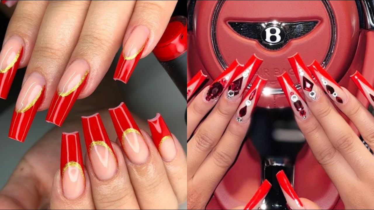 💅❤RED NAIL ART TUTORIAL COMPILATION 2021