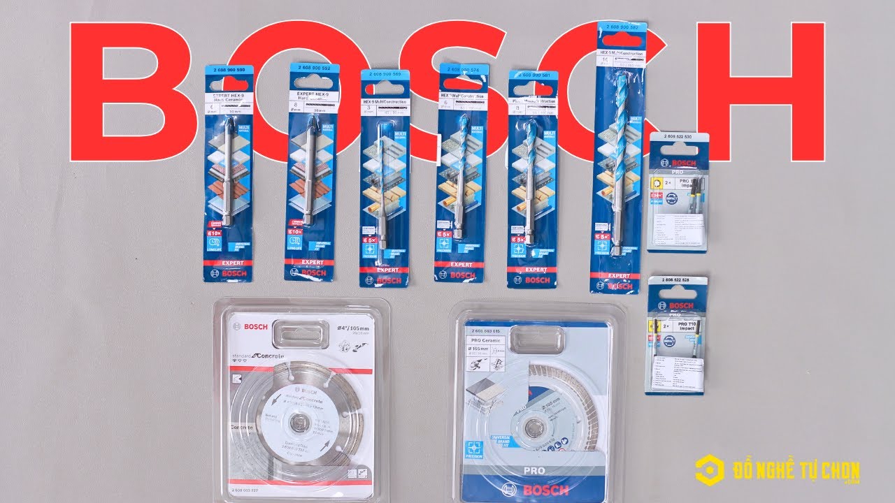 C&aacute;c d&ograve;ng mũi khoan đa năng BOSCH tại DNTC - Đồ Nghề Tự Chọn