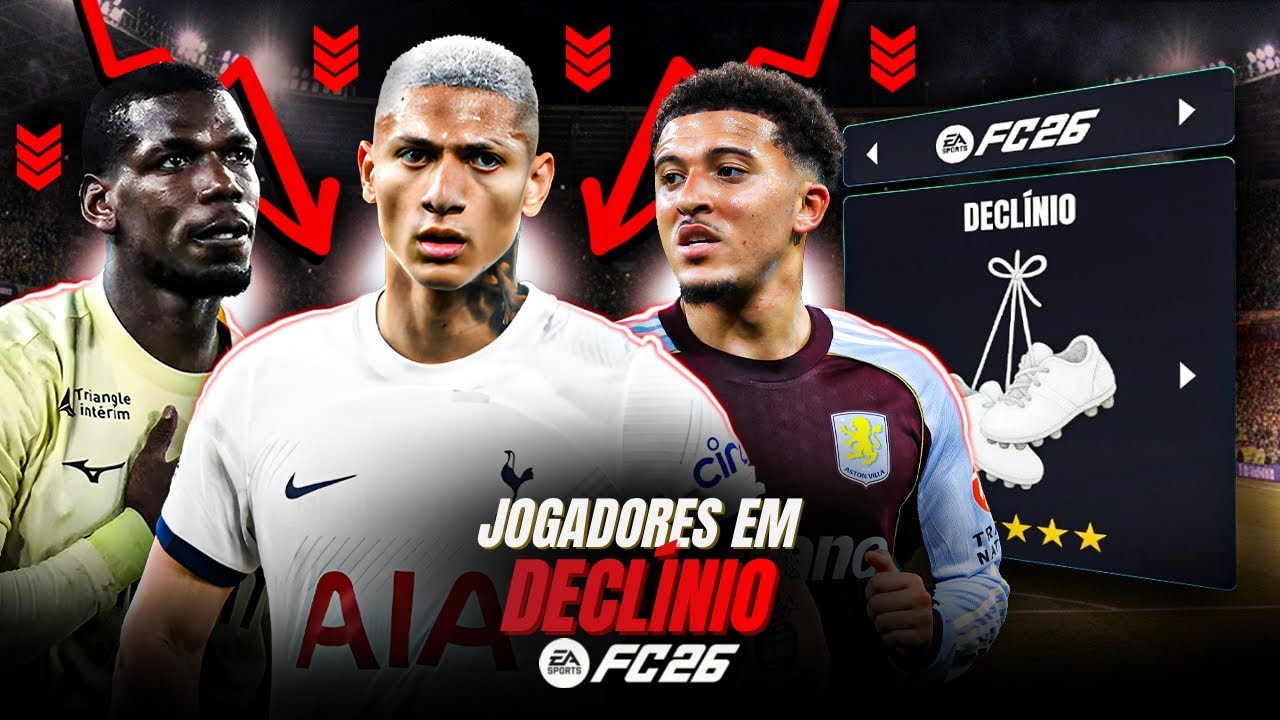 MODO CARREIRA mas s&oacute; vale contratar JOGADORES EM DECL&Iacute;NIO no EA FC 26 🔻