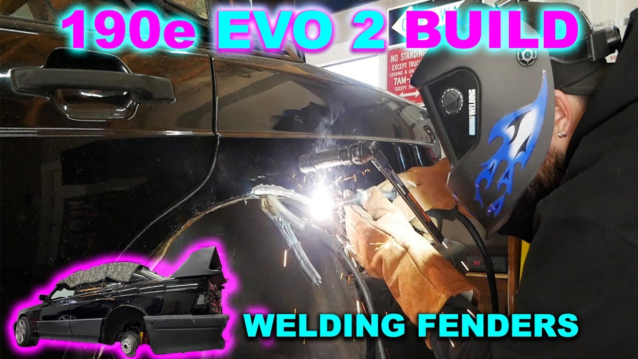 Welding the Fenders the Right Way... Kinda | Mercedes Benz 190e evo 2 duraflex