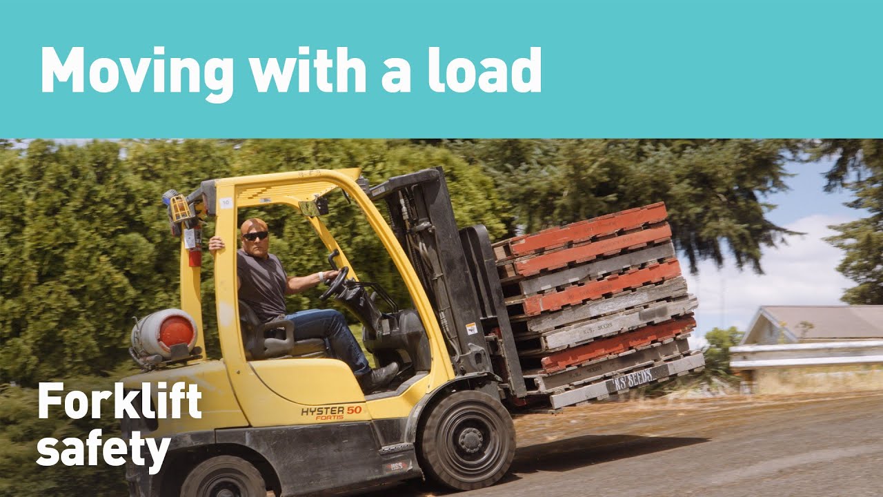 Forklift safety | Moving with a load