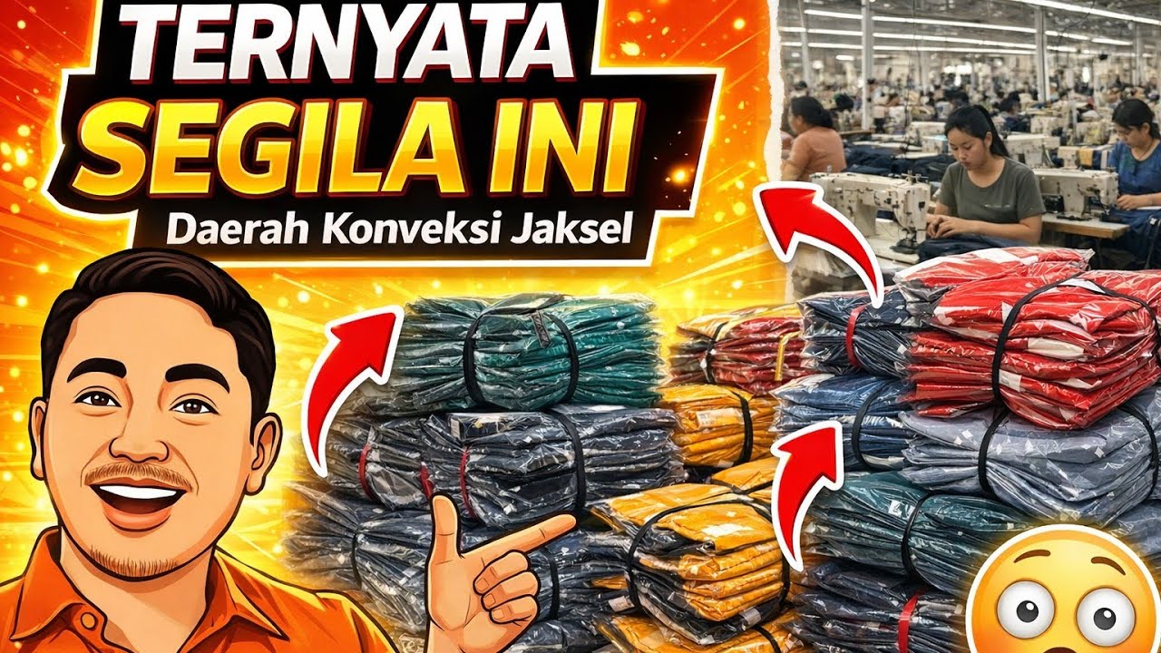 Ternyata di belakang komplek ada gang pabrik konveksi