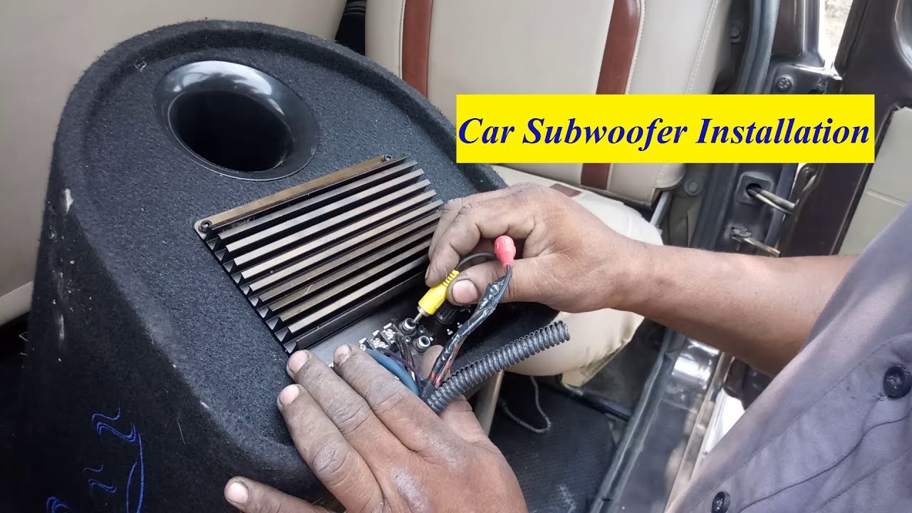 How To Install a subwoofer box in a car step by step | car subwoofer installation tamil | Sree Tamil