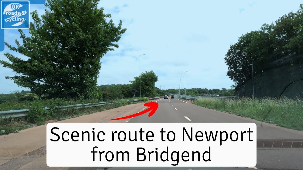 A48 all the way! Driving from Bridgend to Newport