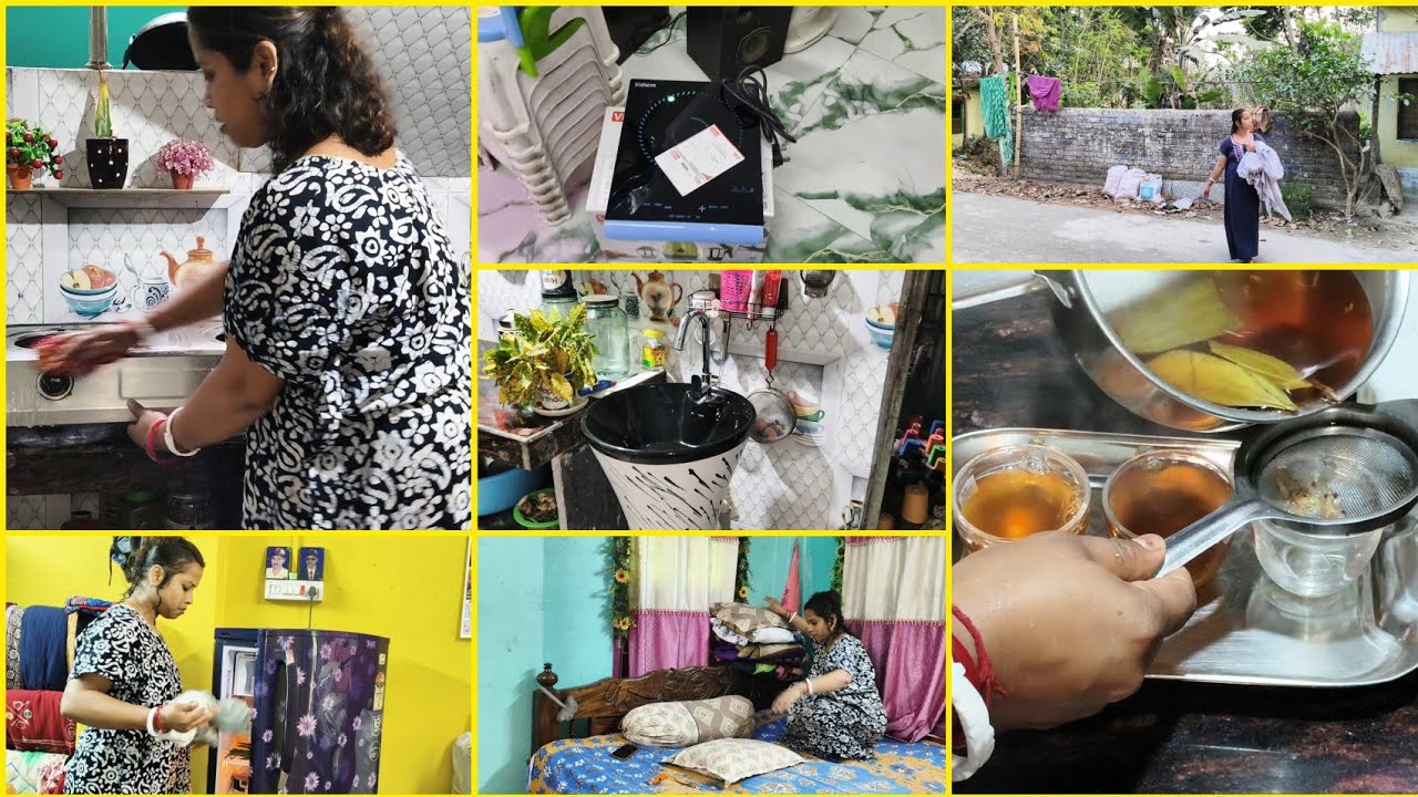 ভোর৫: ৩০টায় ঘুম থেকে উঠে ব্যবসা+ রান্না+ সংসারের সব কাজ এক হাতে করি। গ্যাসের অভাবে ইন্ডাকশন কিনলাম⛽