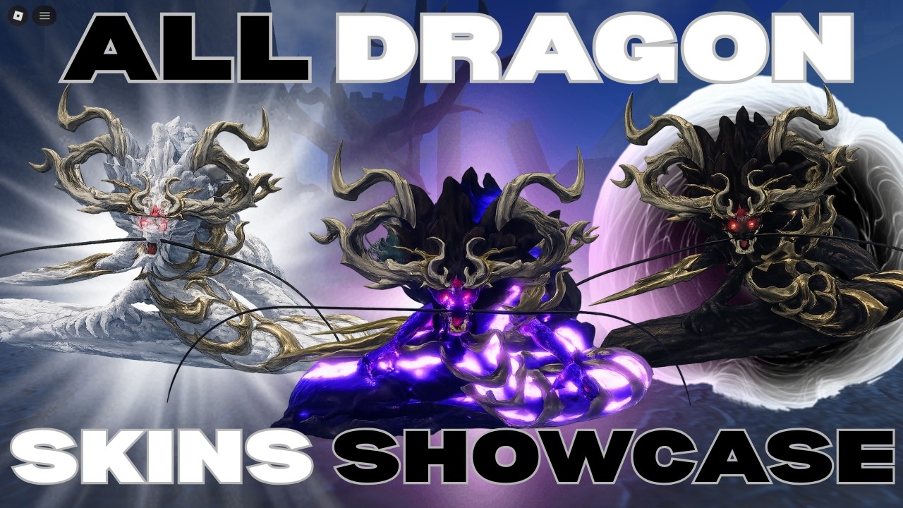 All OBTAINABLE DRAGON Skins Showcase In Roblox Haze Seas!