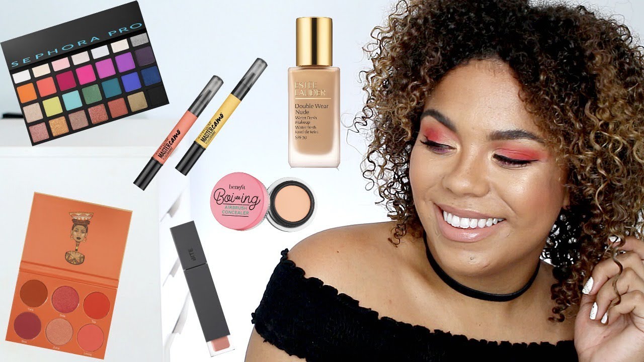 Full Face New Makeup! Sephora Pro Palette, Estee Lauder Double Wear Nude, Maybelline Camo Pens