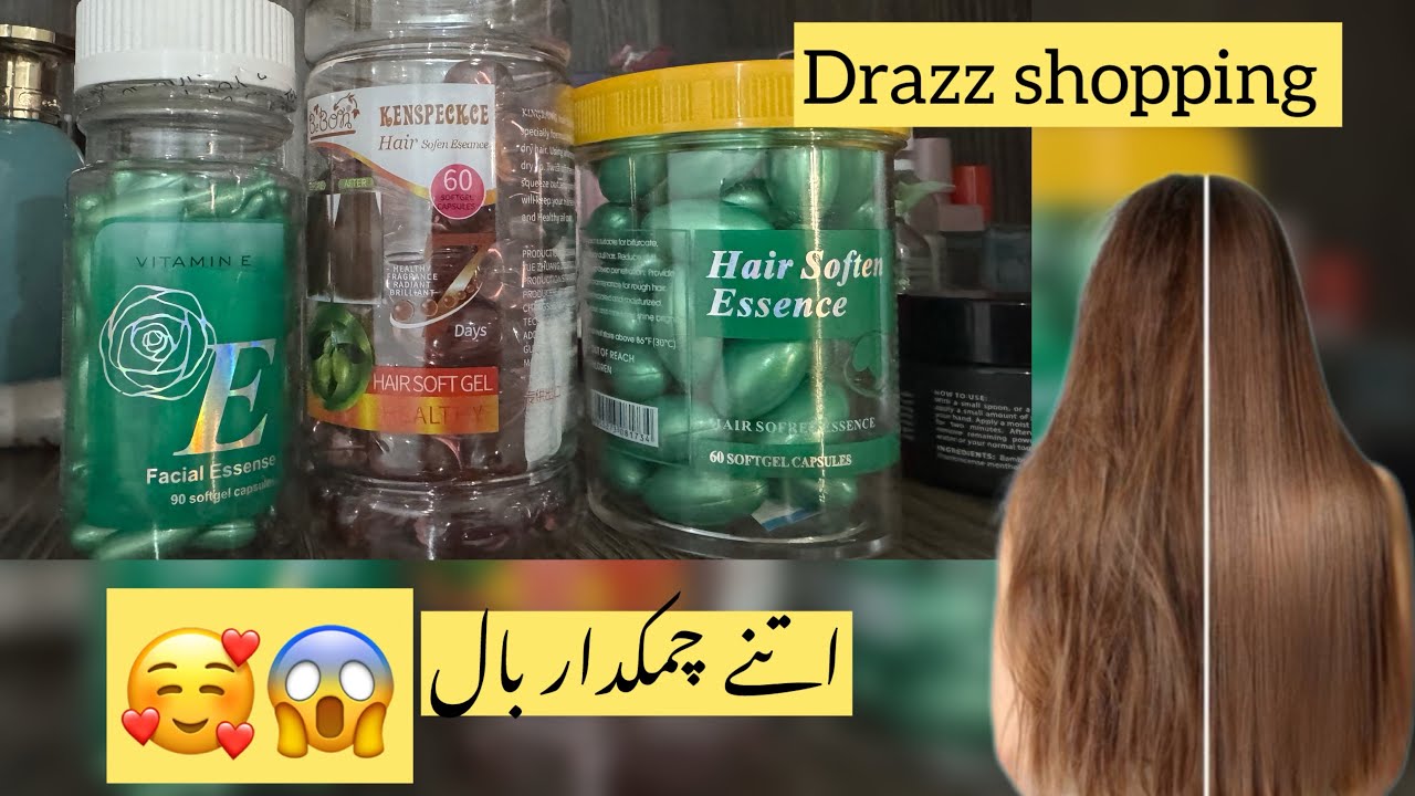 Hair soften essence + vitamin E facial essence | draz shopping honest reviews ❤️💯😱