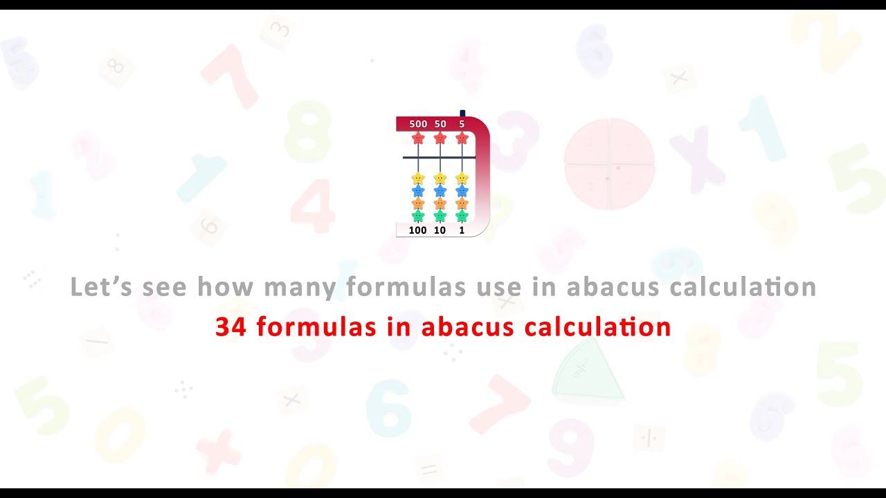 𝗔𝗯𝗮𝗰𝘂𝘀 𝗠𝗮𝘁𝗵 𝗙𝗼𝗿𝗺𝘂𝗹𝗮 || Abacus Tutorial || Step by Step Guide || Abacus Calculation || Abacus Formula
