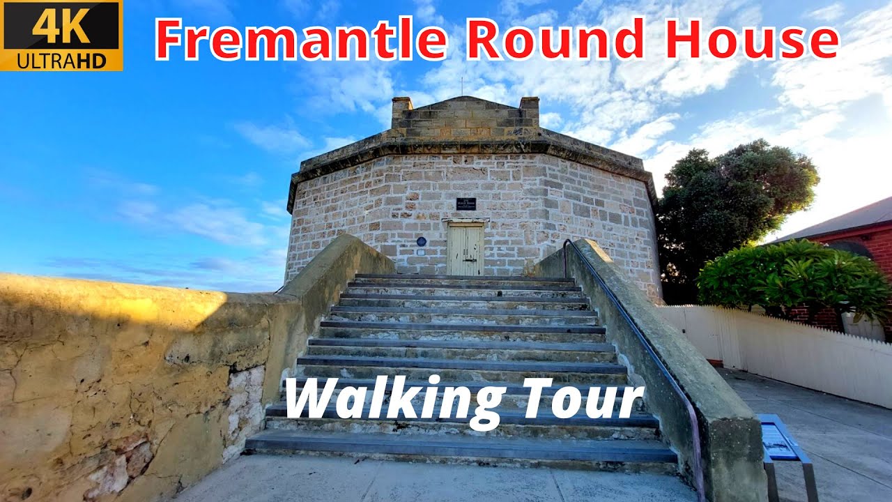 The Round House Fremantle, Perth Western Australia | Oldest Building in WA | Walking Tour [4K]