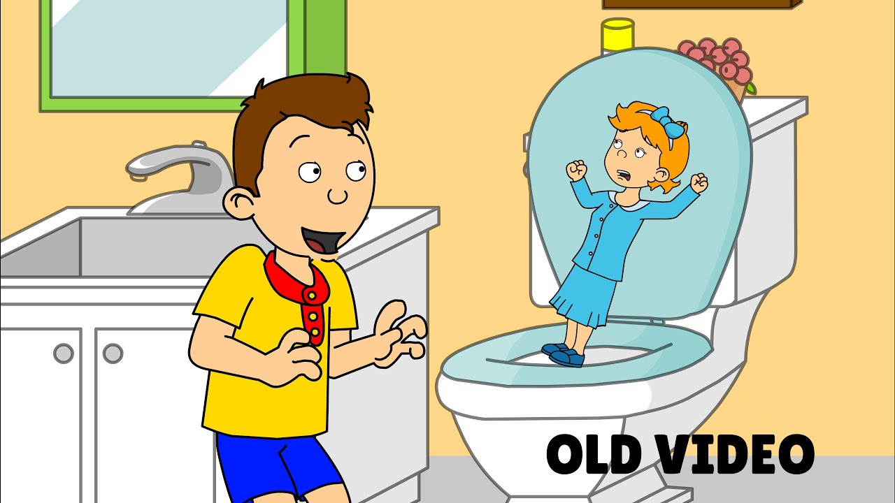 Caillou Flushes Rosie Down The Toilet/Grounded (REUPLOAD)