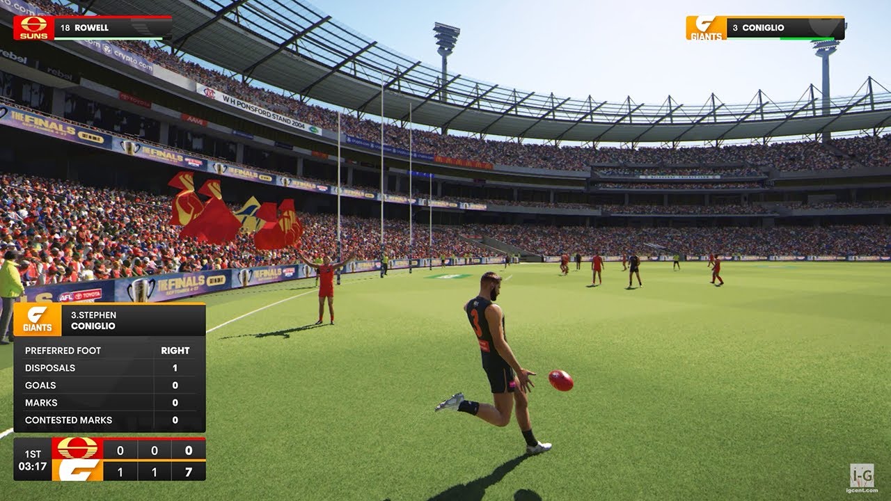 AFL 26 — геймплей на ПК (1080p60fps)