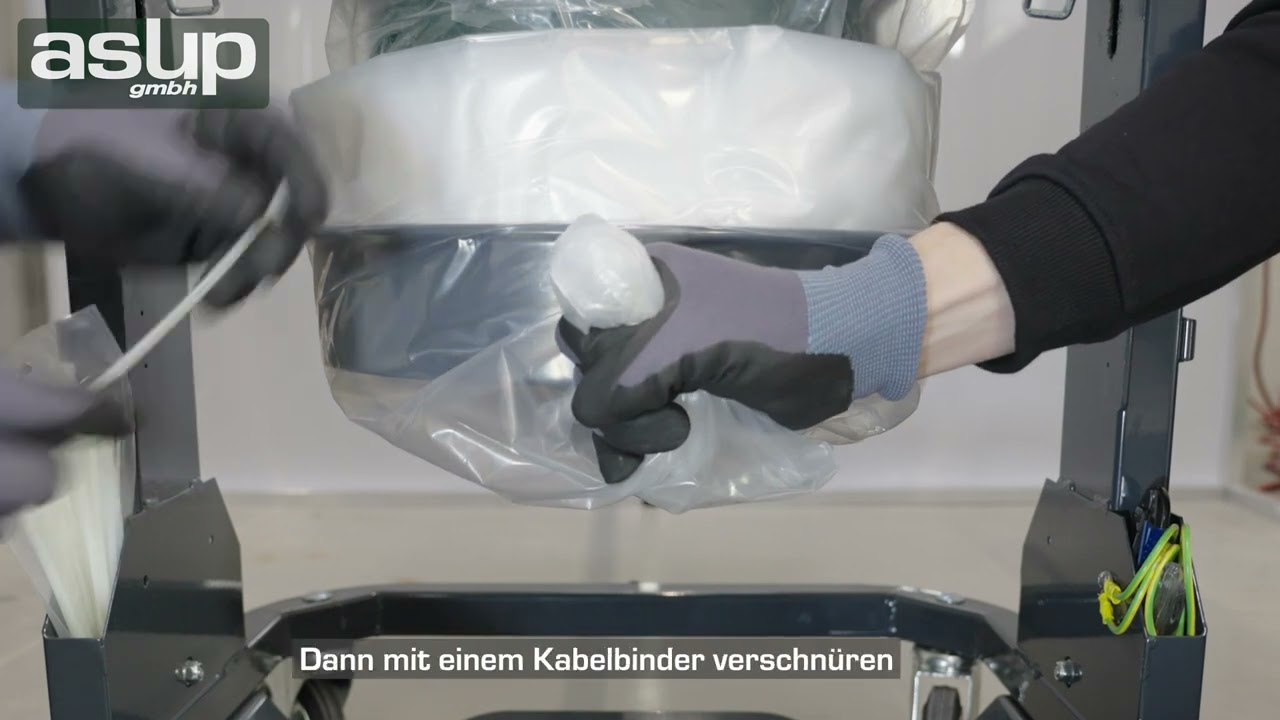 ASUP How-To-Video | Endlosschlauchbeutel / Longopac für Industriesauger und Vorabscheider
