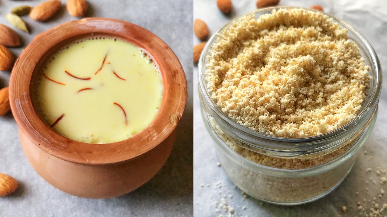 Ramadan Special - Healthy Badam Milk With Homemade Badam Milk Powder | Almond Milk Recipe