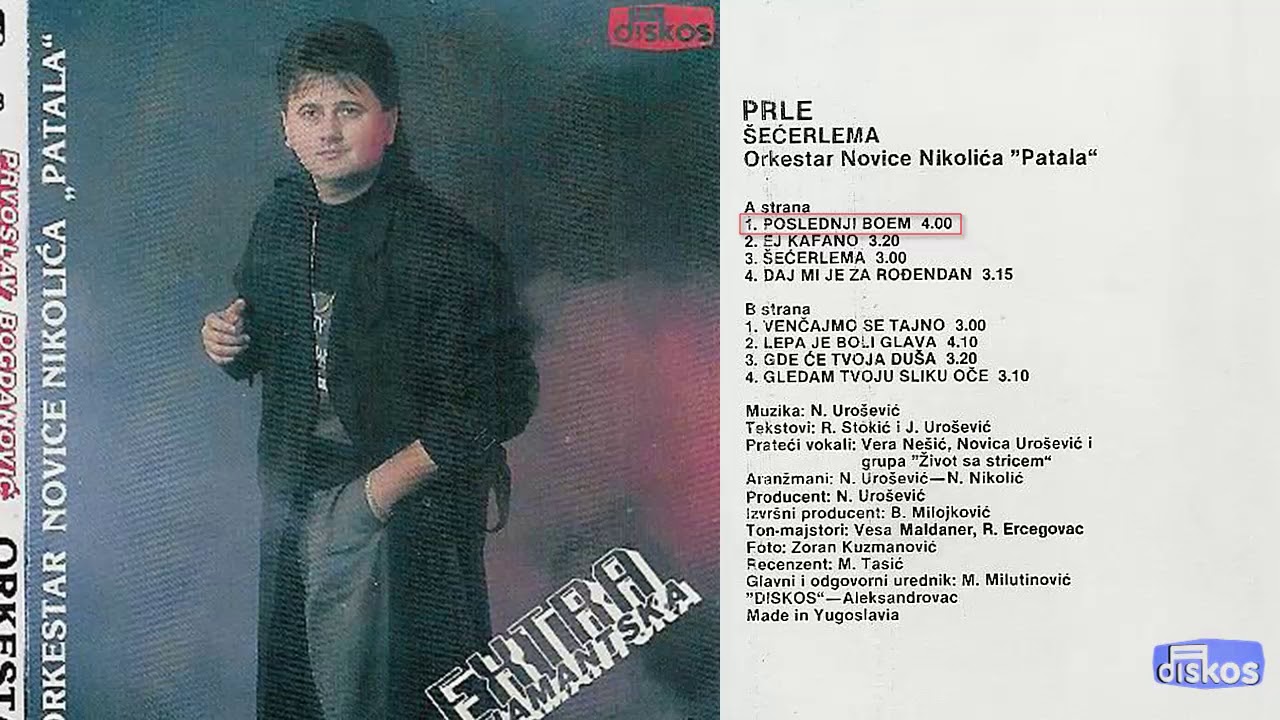 Prvoslav Bogdanovic Prle - Poslednji boem - (Audio 1990)