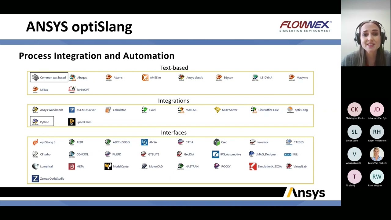 Ansys Optislang and Flownex Webinar 20221014 120439