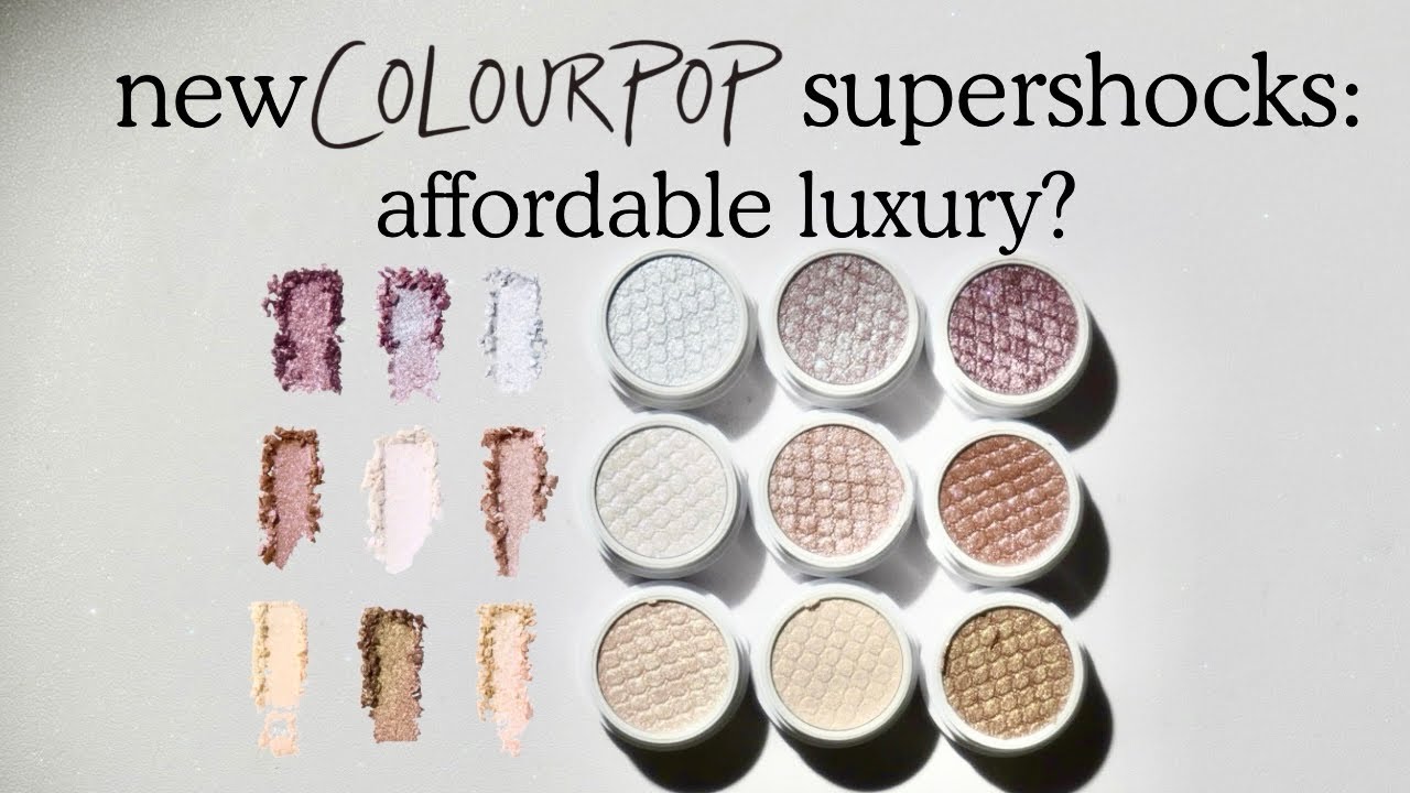 Are the new Colourpop supershock shadow trios giving affordable luxury? Detailed swatches/try on.