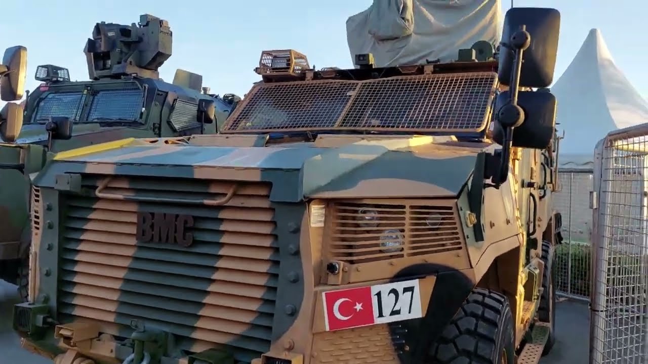 BMC ÜRETİMİ KİRPİ ZIRHLI ARAÇLARI ÜZERINDEKI ÇESİTLİ SİSTEMLERLE SAHA EXPO 2024 FUARINDA
