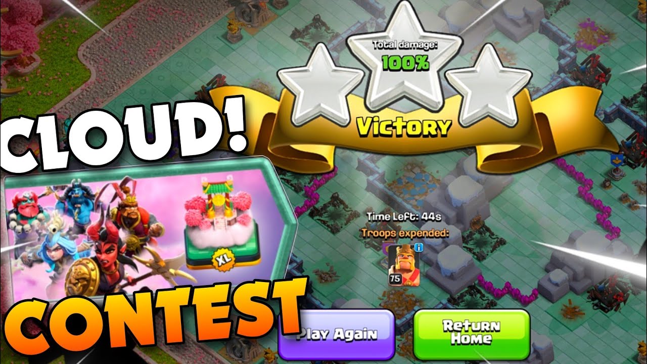 Easiest Way to 3 Star Cloud Contest Challenge (Clash of Clans)