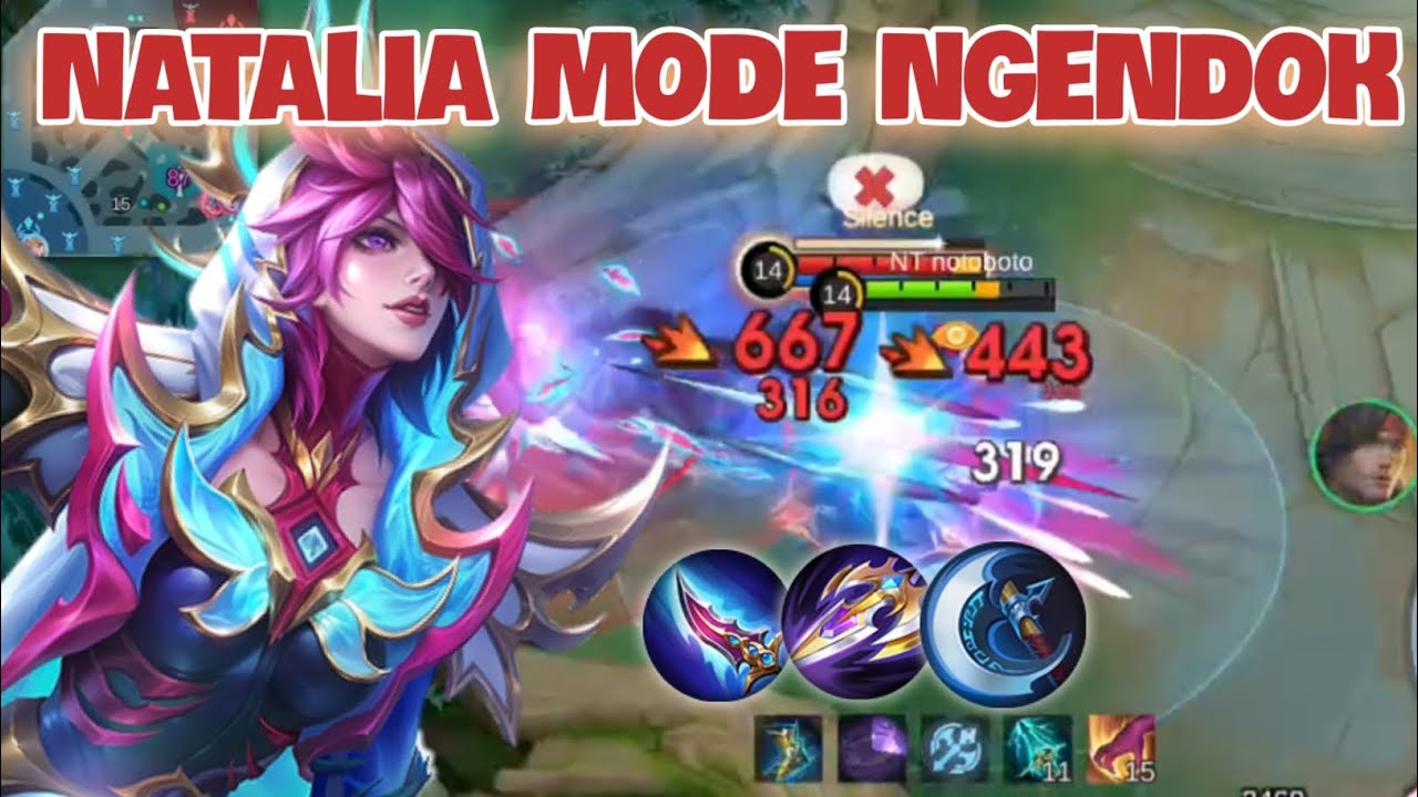 BUILD AMPUH NATALIA SOUL HUNTRESS LAWAN YI SUN-SHIN YANG CEPAT NAIK LEVEL ‼️ MOBILE LEGENDS 