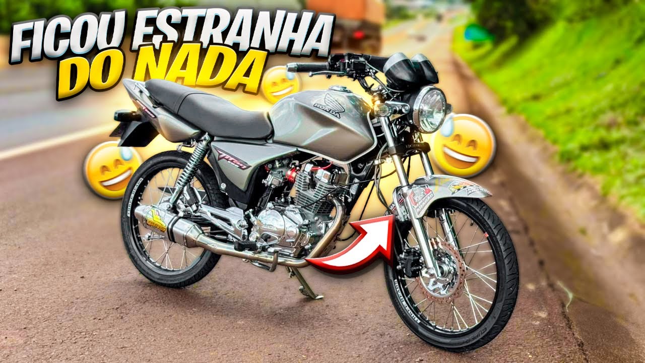 TITAN 150 SEM ESTABILIDADE RUIM DE FAZER CURVA PARECE CAIXA DE DIRE&Ccedil;&Atilde;O ESTOURADA 😭