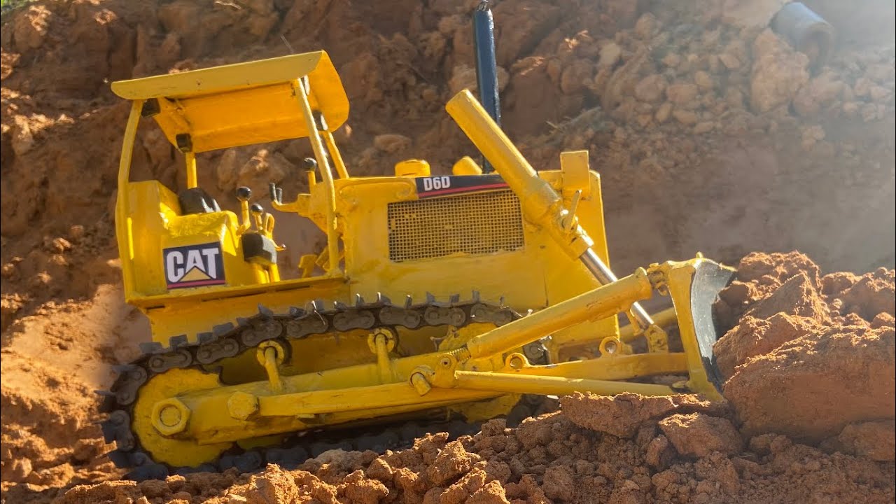 Miniatura Trator de Esteira Caterpillar D6D | Bulldozer Miniature