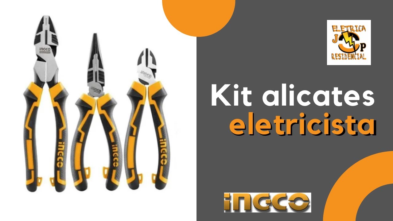 Kit alicates eletricista ingco