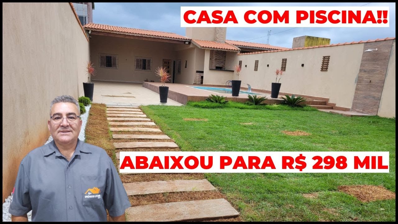 ( VENDEU ) ABAIXOU PARA R$ 298 MIL | Casa Itanhaém Litoral Sul de SP com PISCINA