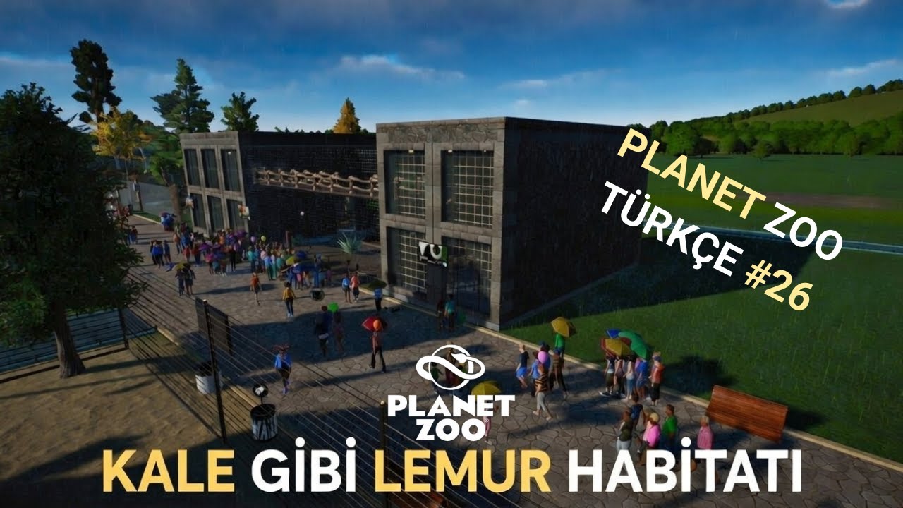 SAFARİ PARK DÜZENLEMESİ VE KALE GİBİ LEMUR HABİTATI | PLANET ZOO TÜRKÇE #26
