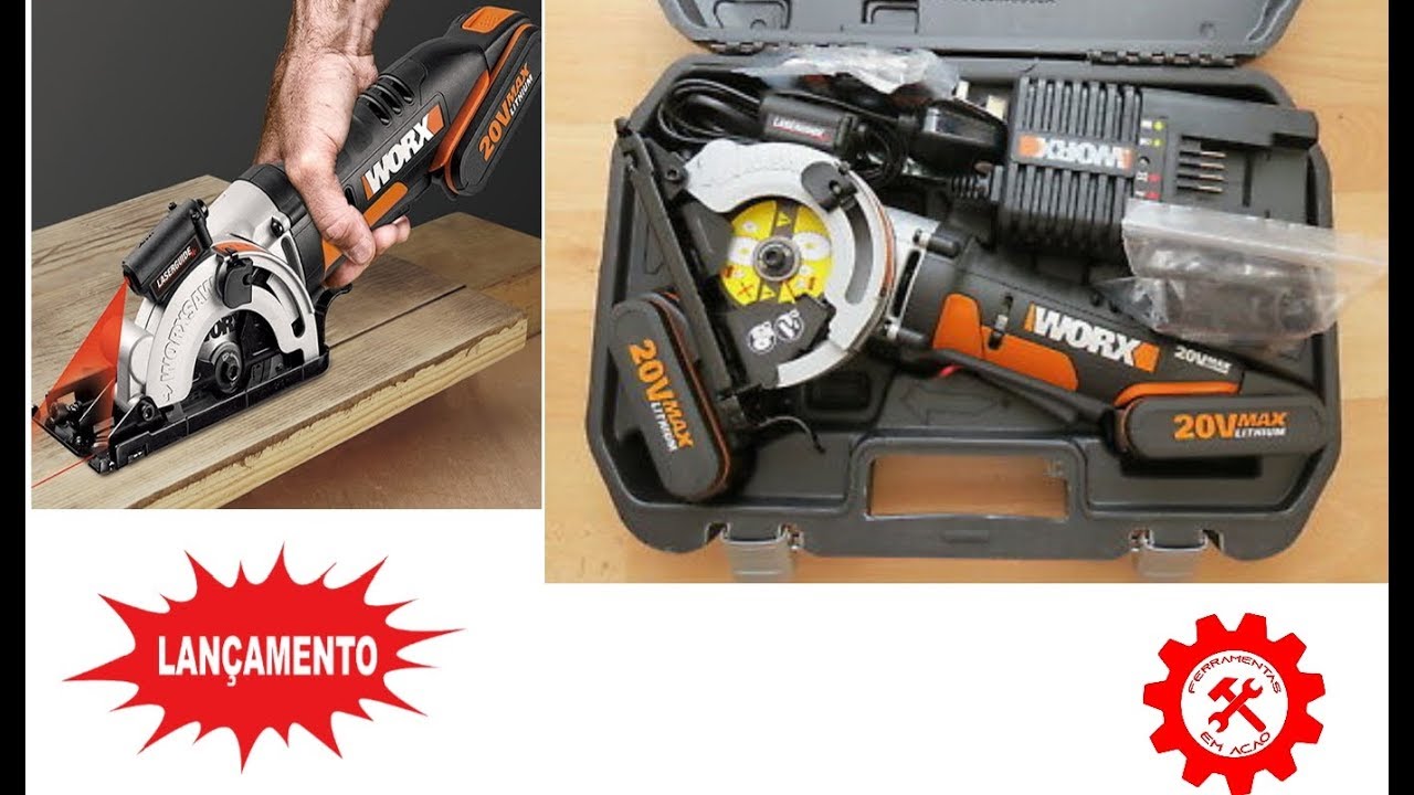 Serra Circular Compacta 20V WX523.9 da Worx   A Mega Loja