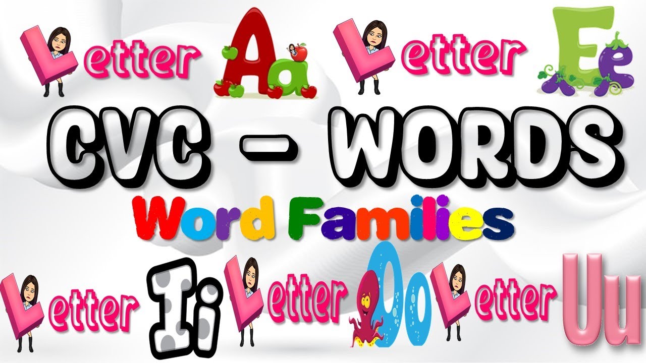 CVC Words | Word Families | Short Vowels | a e i o u | Teacher Beth Class TV