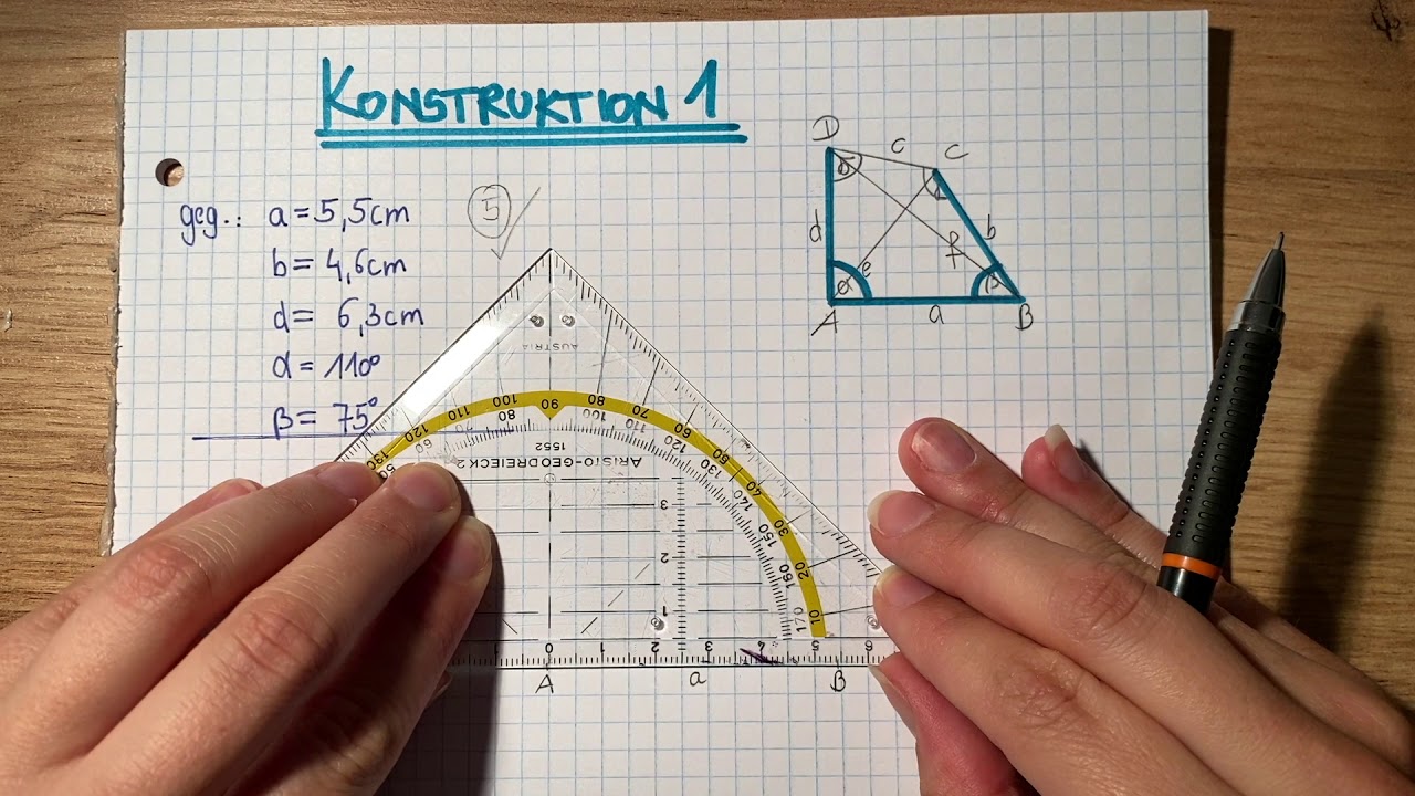 Allgemeines Viereck - Konstruktion 1