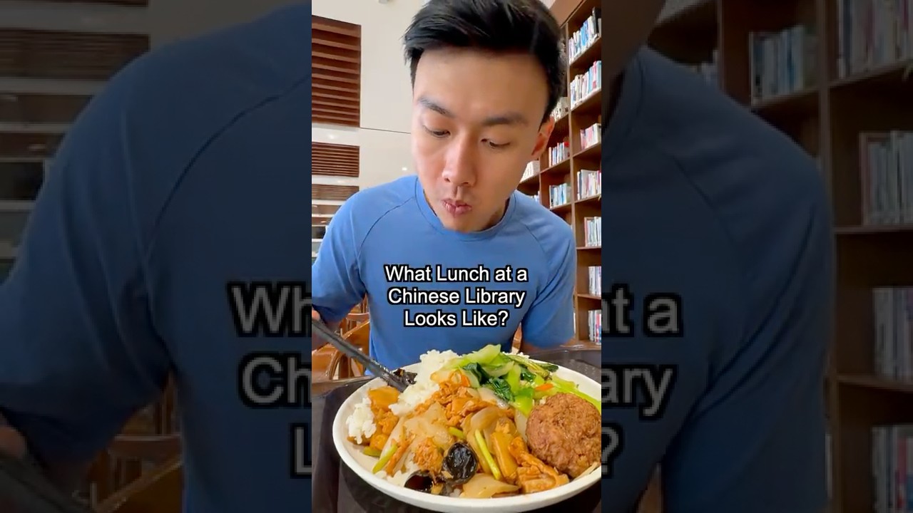 What does a lunch at a library in China look like?