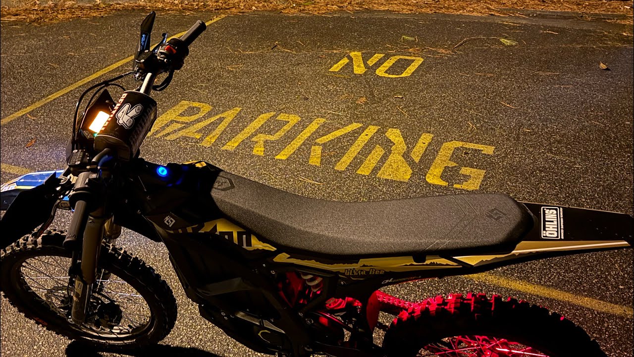(First Vid) Riding My Surron Ultra Bee At Night!!