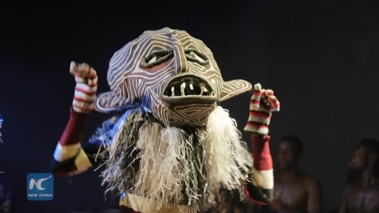 RAW:Unique African mask dance at a glance