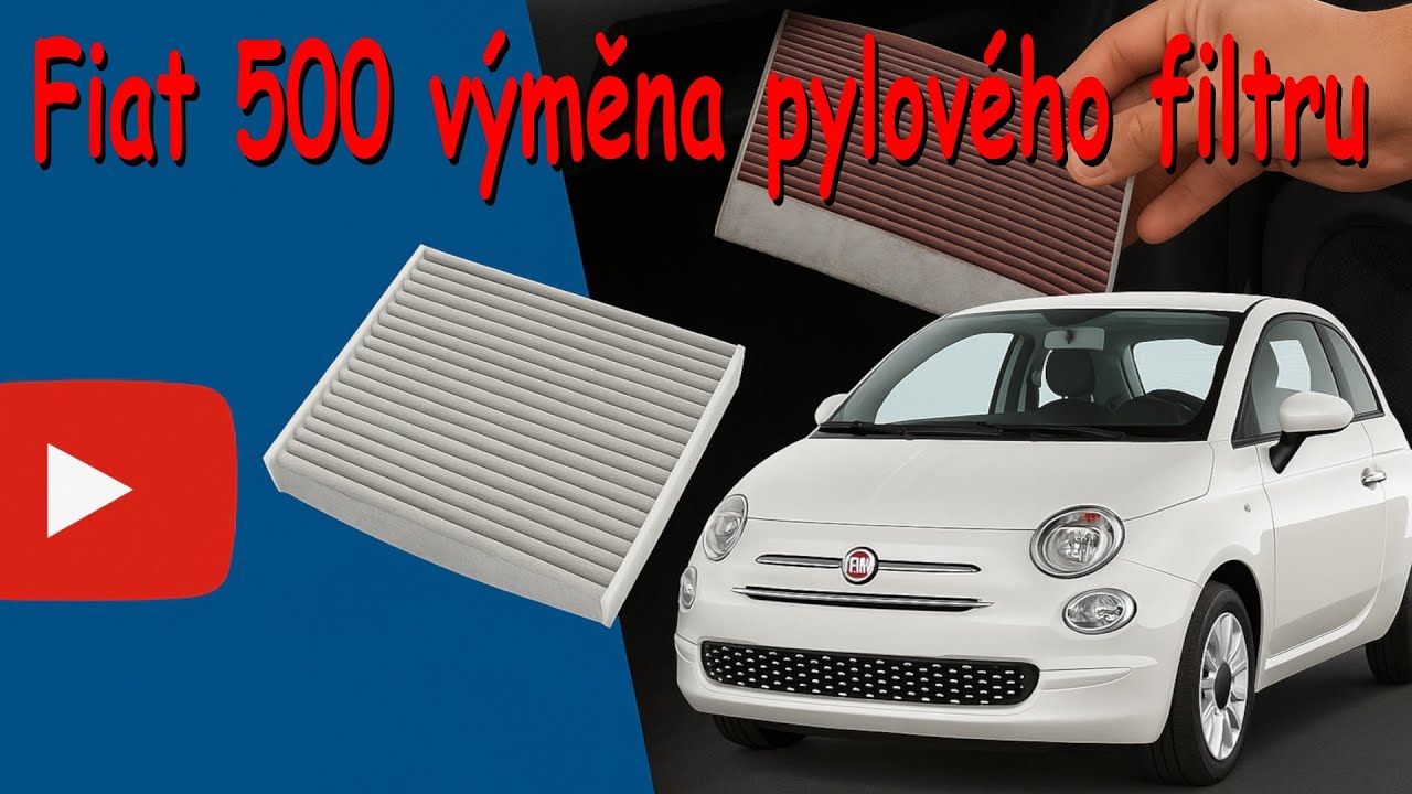 Fiat 500 / Panda / Ford KA - výměna pylového (kabinového) filtru / poolen (cabin) filter change