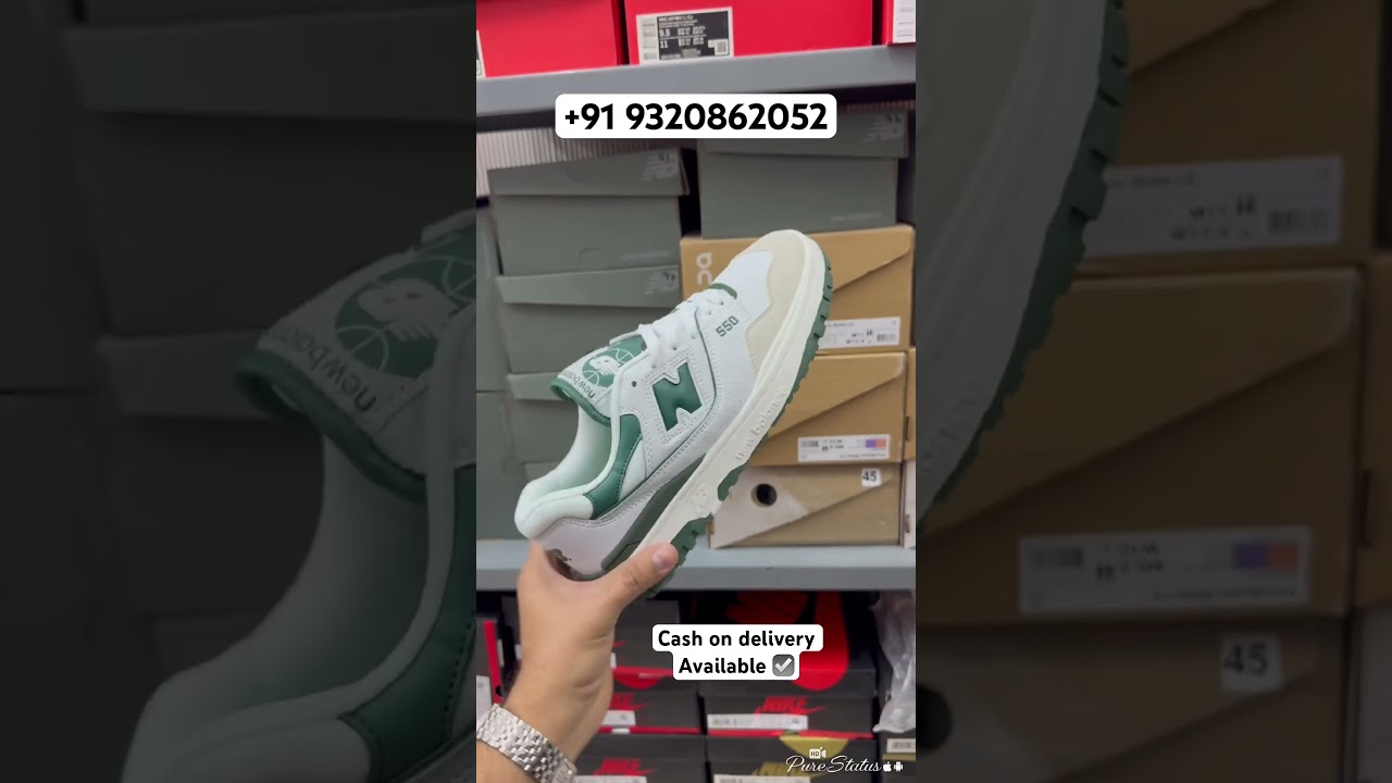 New Balance 550 White Green 💗top quality ❤️ cheap price 🫣cash on delivery available 🫶🏻