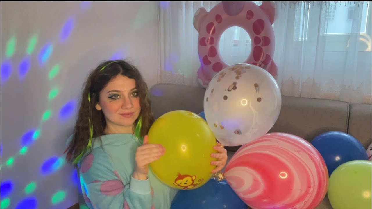 ASMR | Лопающиеся и надувающиеся шарики | Рисование слюной и скрипучие звуки ♥️