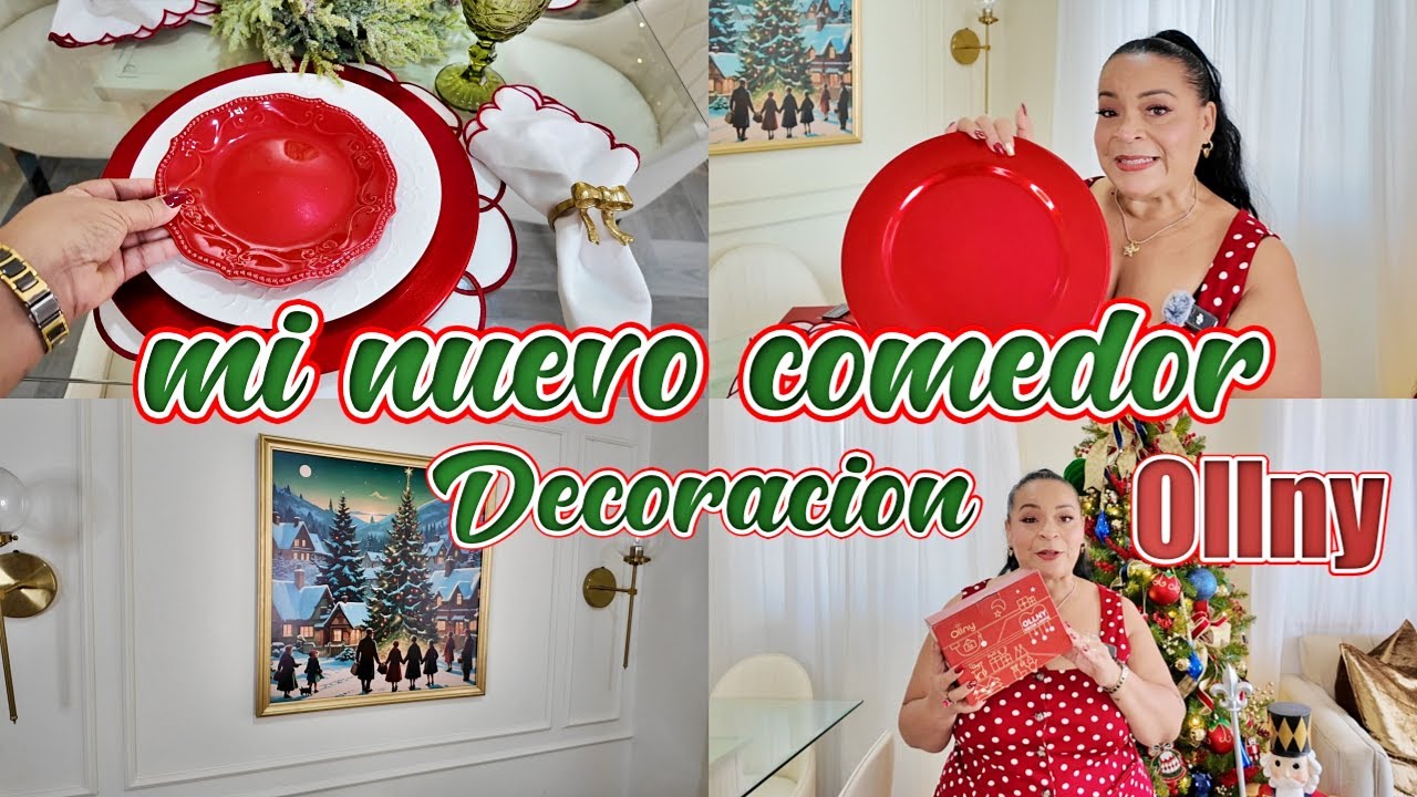 COMPRAS Y DECORACION DEL COMEDOR / OLLNY