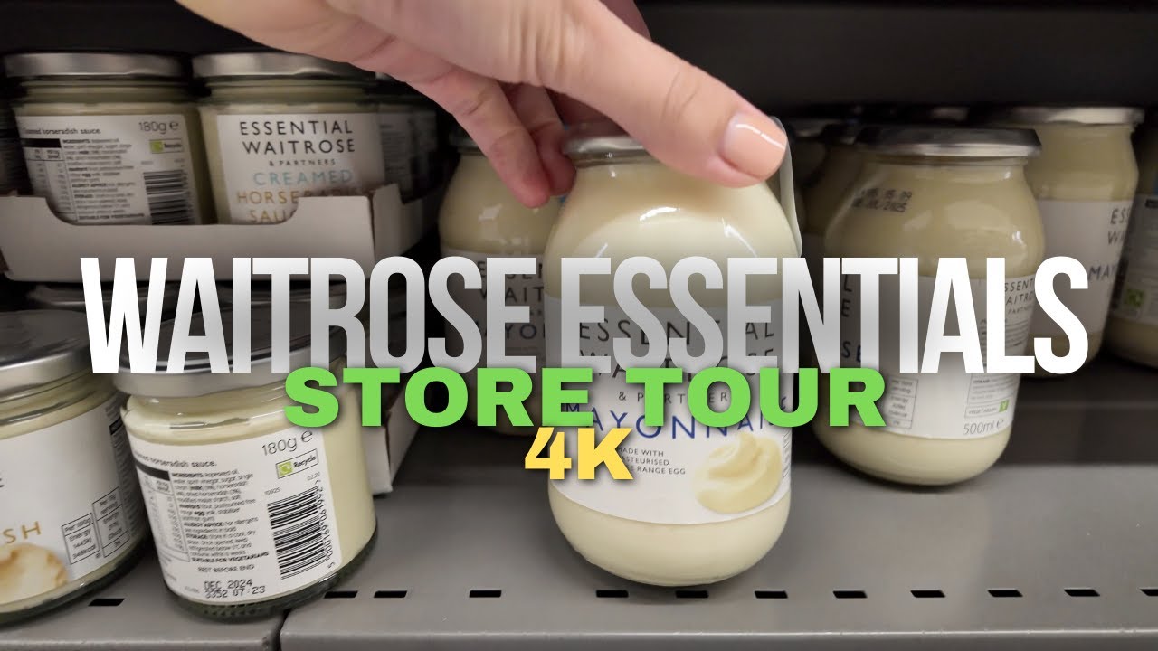 Waitrose Essentials Products Tour - Quality at Affordable Prices [4K]