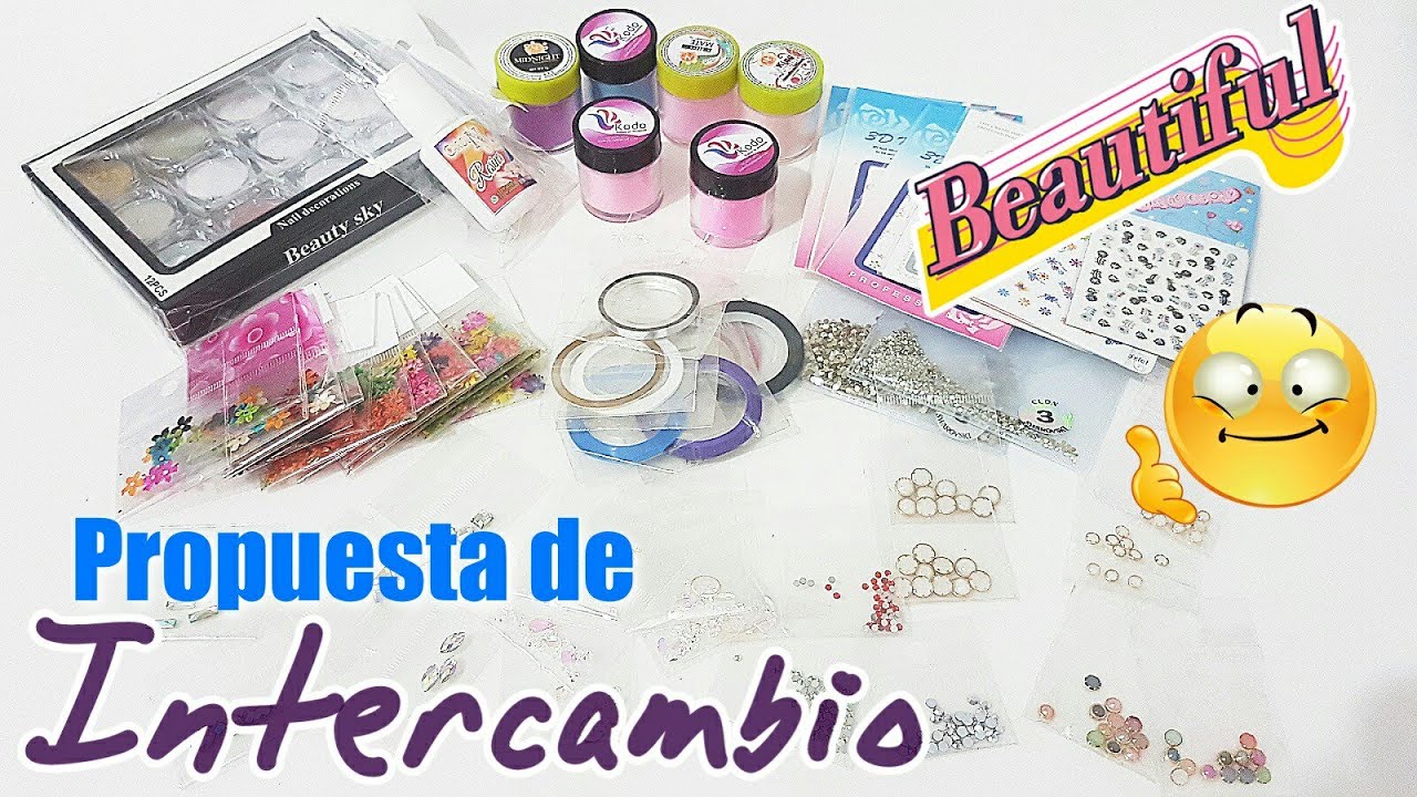 Propuesta de intercambio para Danii/material para uñas, efectos, decoden, tintas coreanas