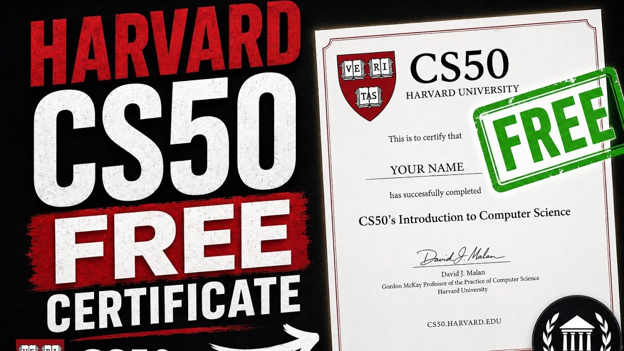 How to Get Free Harvard CS50 Certificates in 2026(Stop Paying edX! )
