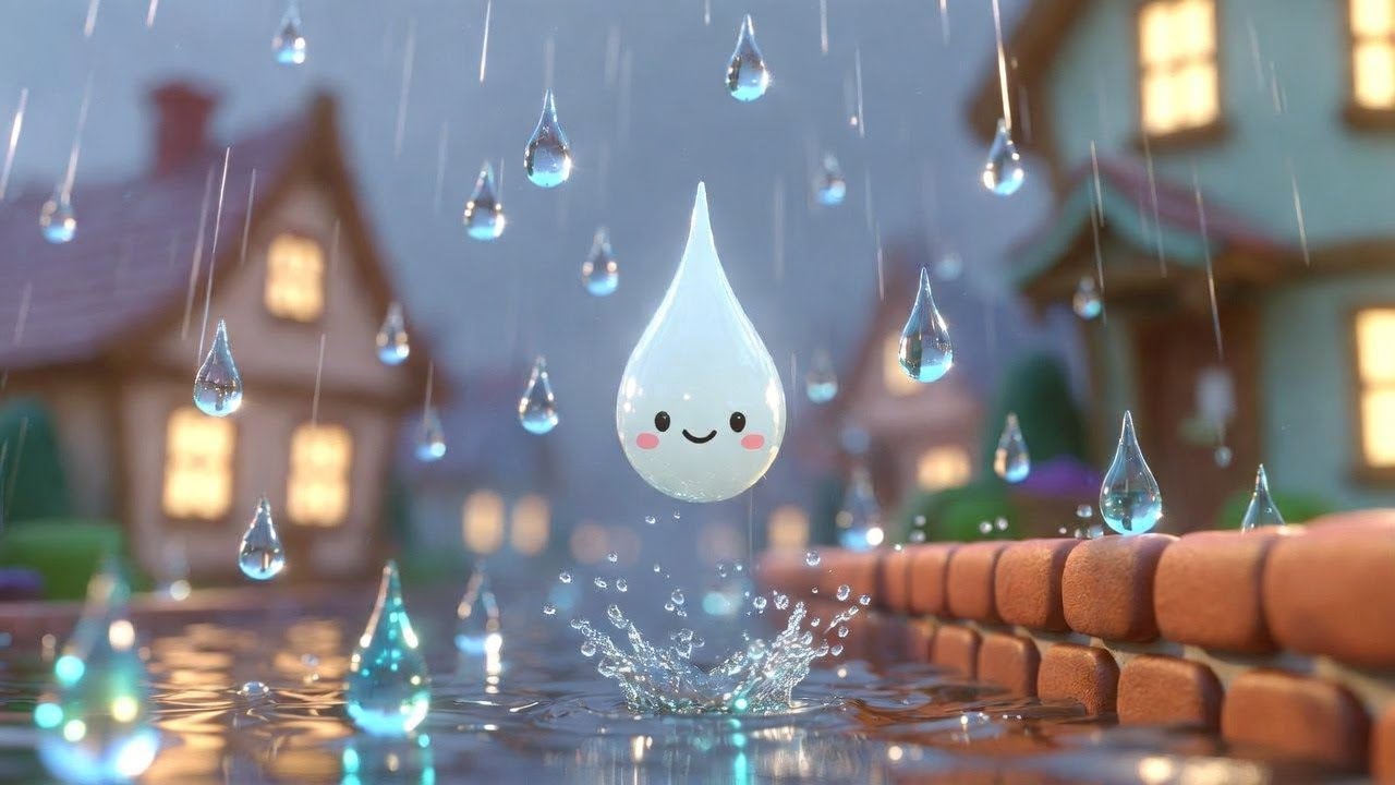 Pitter Patter Raindrop Song | Fun Rainy Day Song for Kids | Playful Weather Rhyme
