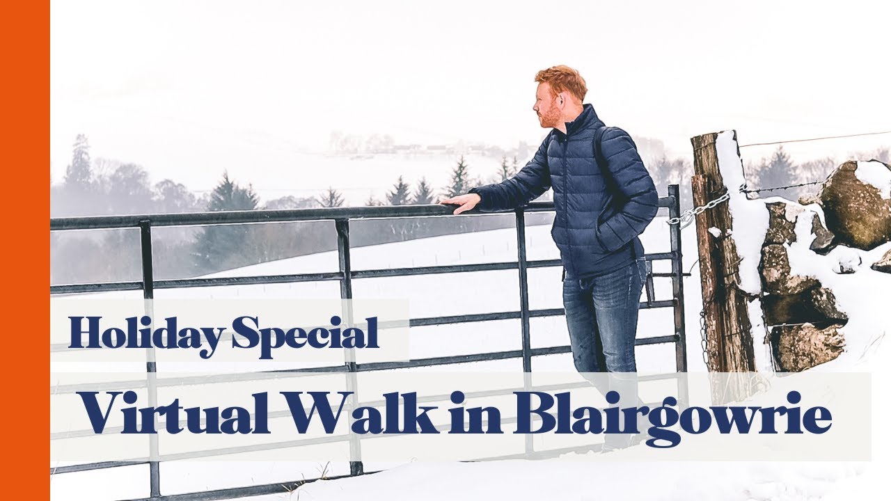 Virtual Walk through Blairgowrie and Rattray's Snowy Winter Wonderland at Christmas | Perthshire
