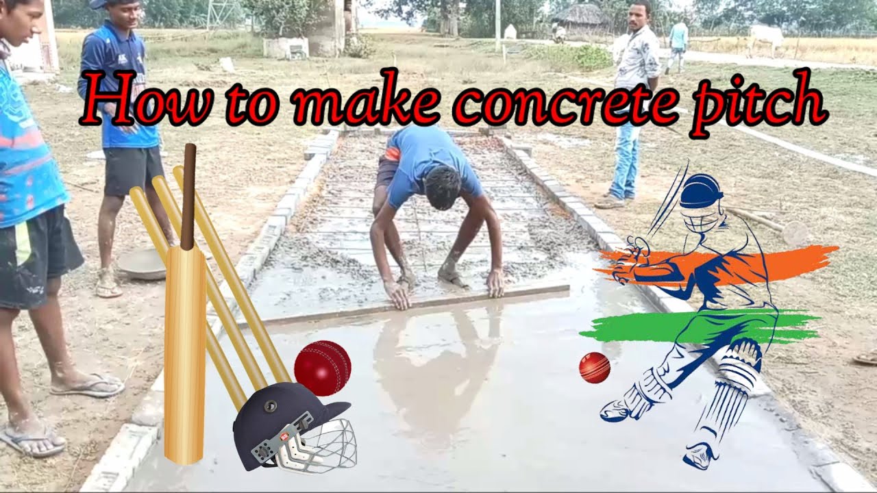 How to make concrete pitch/#Jeevan2126/#cricket