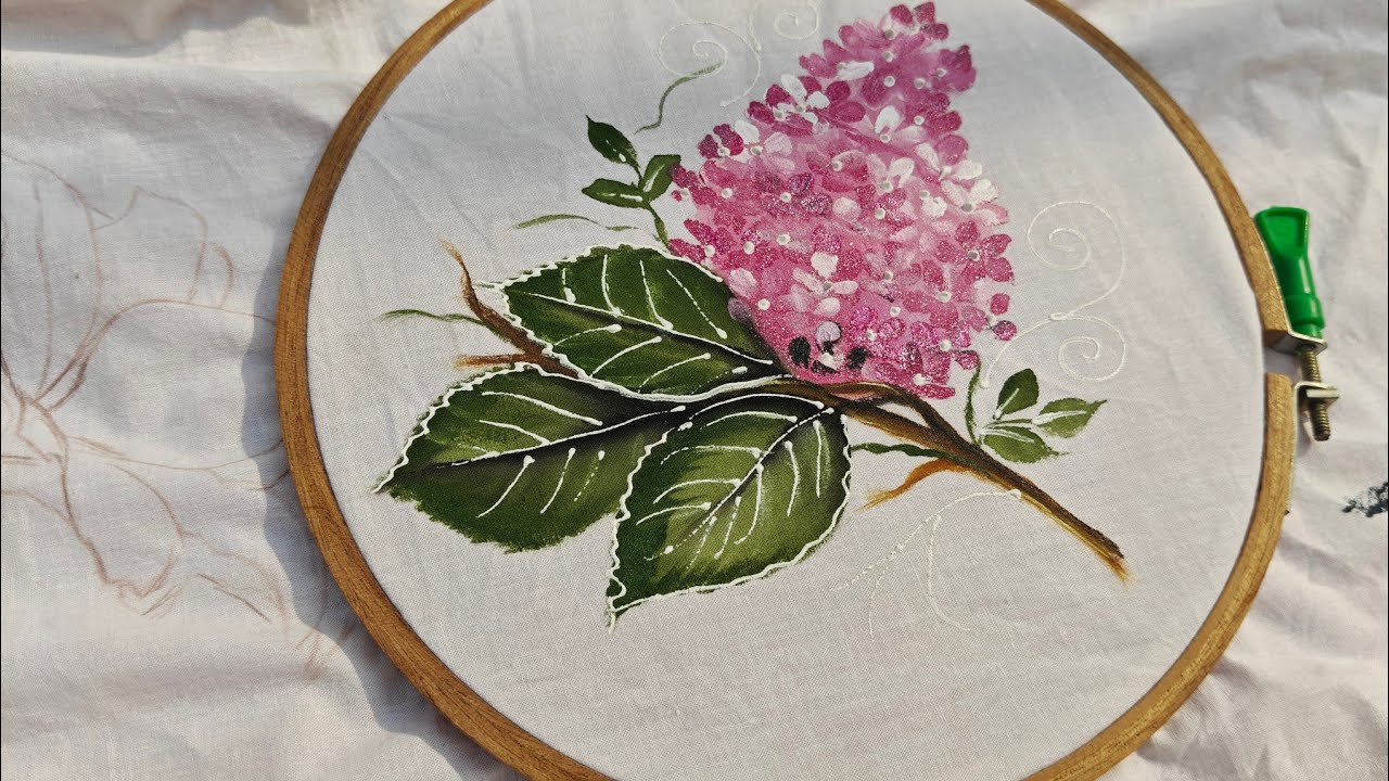 Hydrangeas That Last Forever (DIY Fabric painting Flower Tutorial)