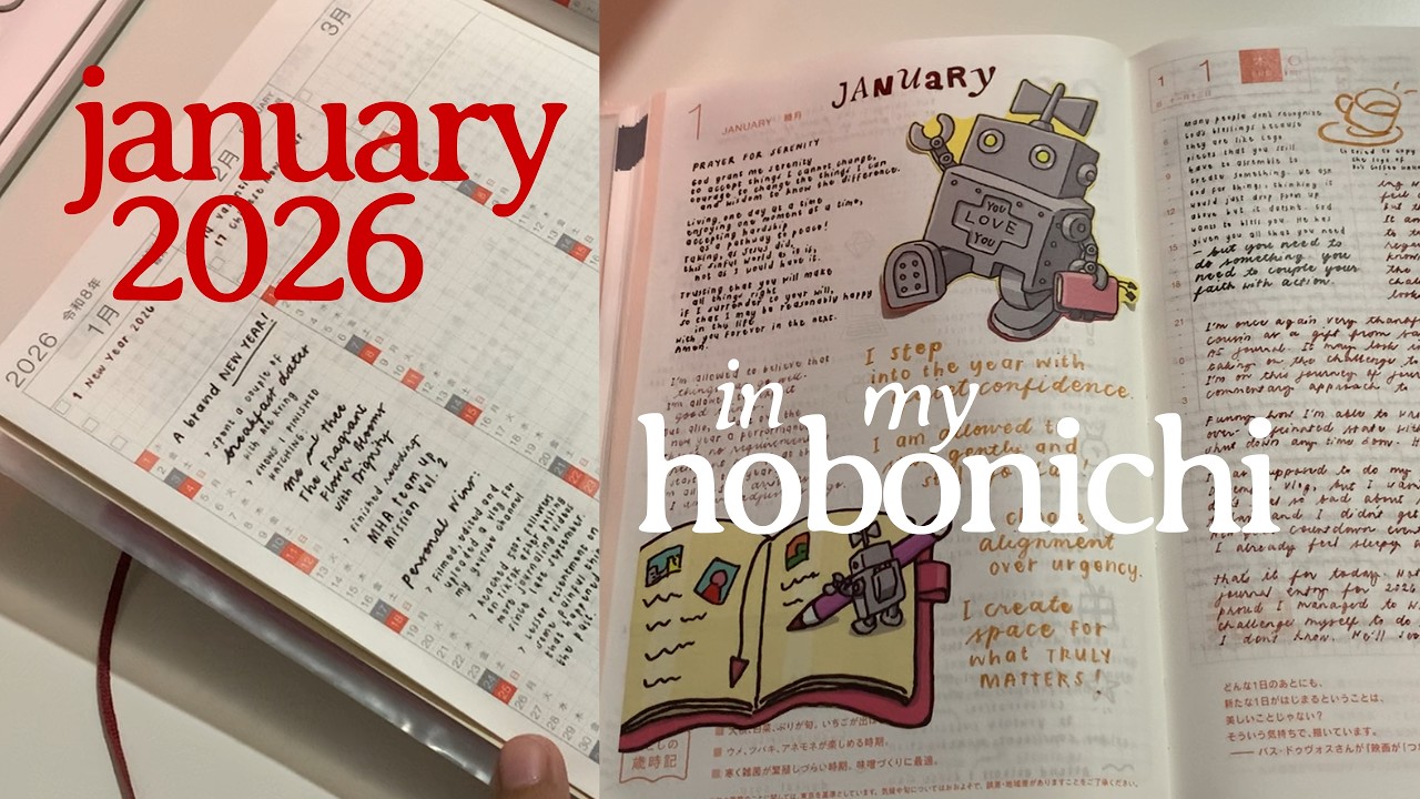 Январь в моем Hobonichi | Ежемесячный обзор и пролистывание